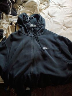 Nike Full-Zip Fleece Hoodie Black