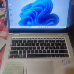 HP EliteBook 1030 G2  X360 2-in-1 convertible Touchscreen Intel Core i5-7th Gen, 8gb Ram, 256gb SSD, Win 11 Pro , Microsoft Office Package Charger 