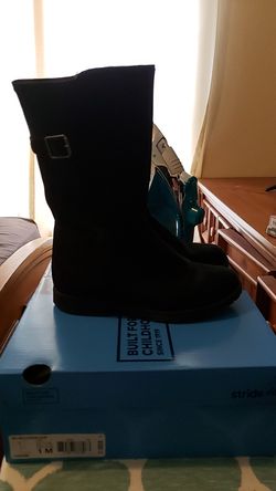 Stride rite black girls boots