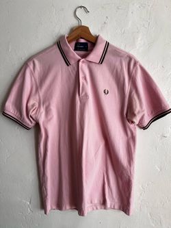 Fred Perry Twin Tipped Polo Shirt Pink Medium