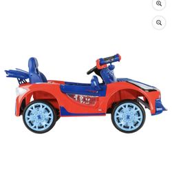 6V Spider-Man Super Car, Battery Powered Ride-on with Lights and Sounds,