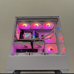 ULTRA FAST Liquid Cooled Whiteout Gaming PC Computer (i5-12600KF = i9 10900, RX 9060 XT = RTX 5060, 16GB RAM, 1TB NVMe)