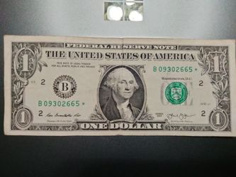 2013 B Series 1 Dollar Bill 1 Of 2 Duplicate