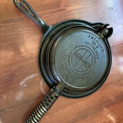 Perfectly Restored Rare Cast Iron Waffle Maker