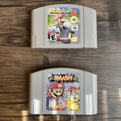 Nintendo 64 Games Super Smash Bros & Mario Kart 64