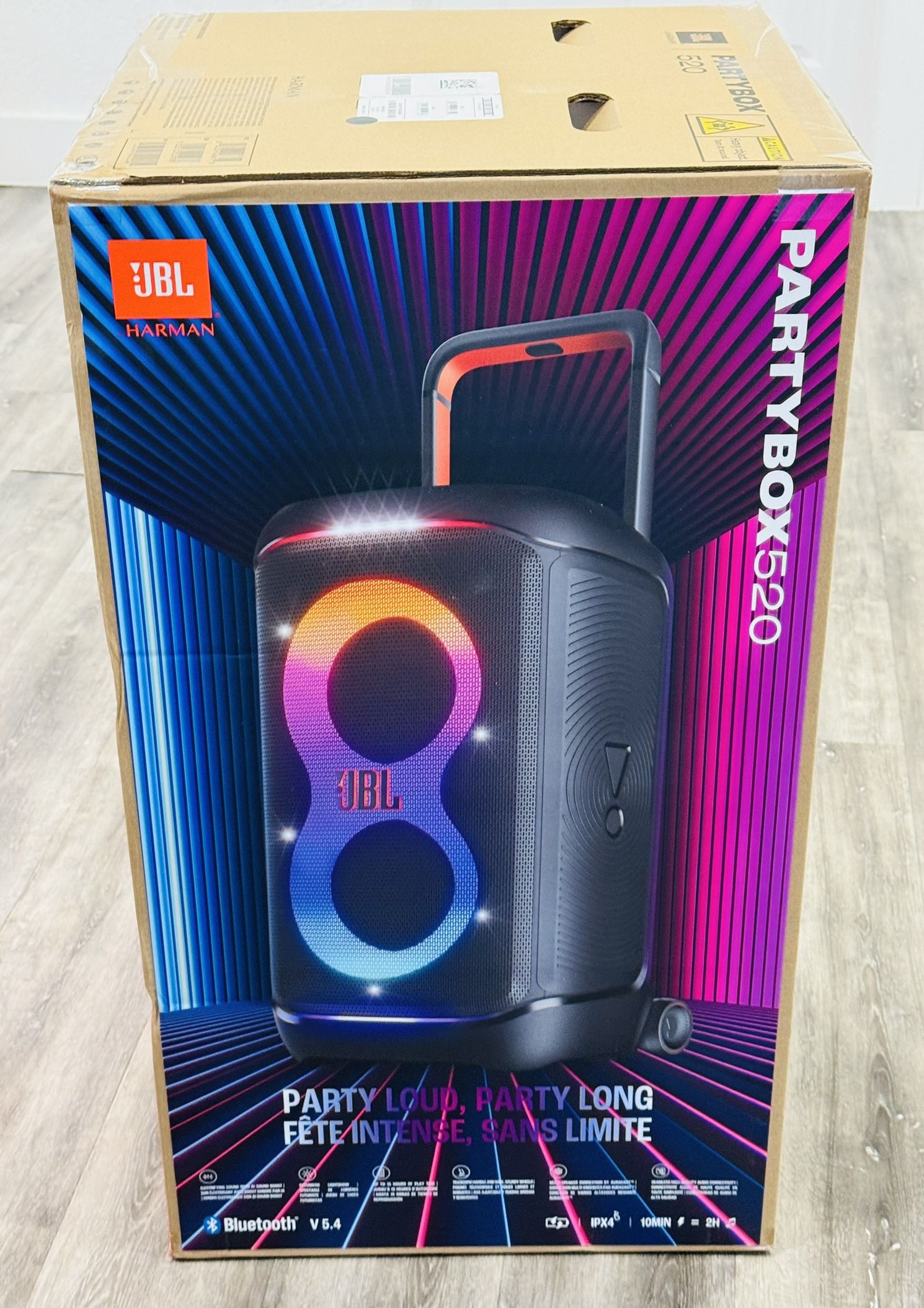 JBL Partybox 520 speaker Bluetooth bocinas parlantes equipos de música