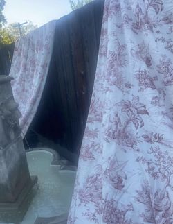 French Toile Curtain Panels | Pair