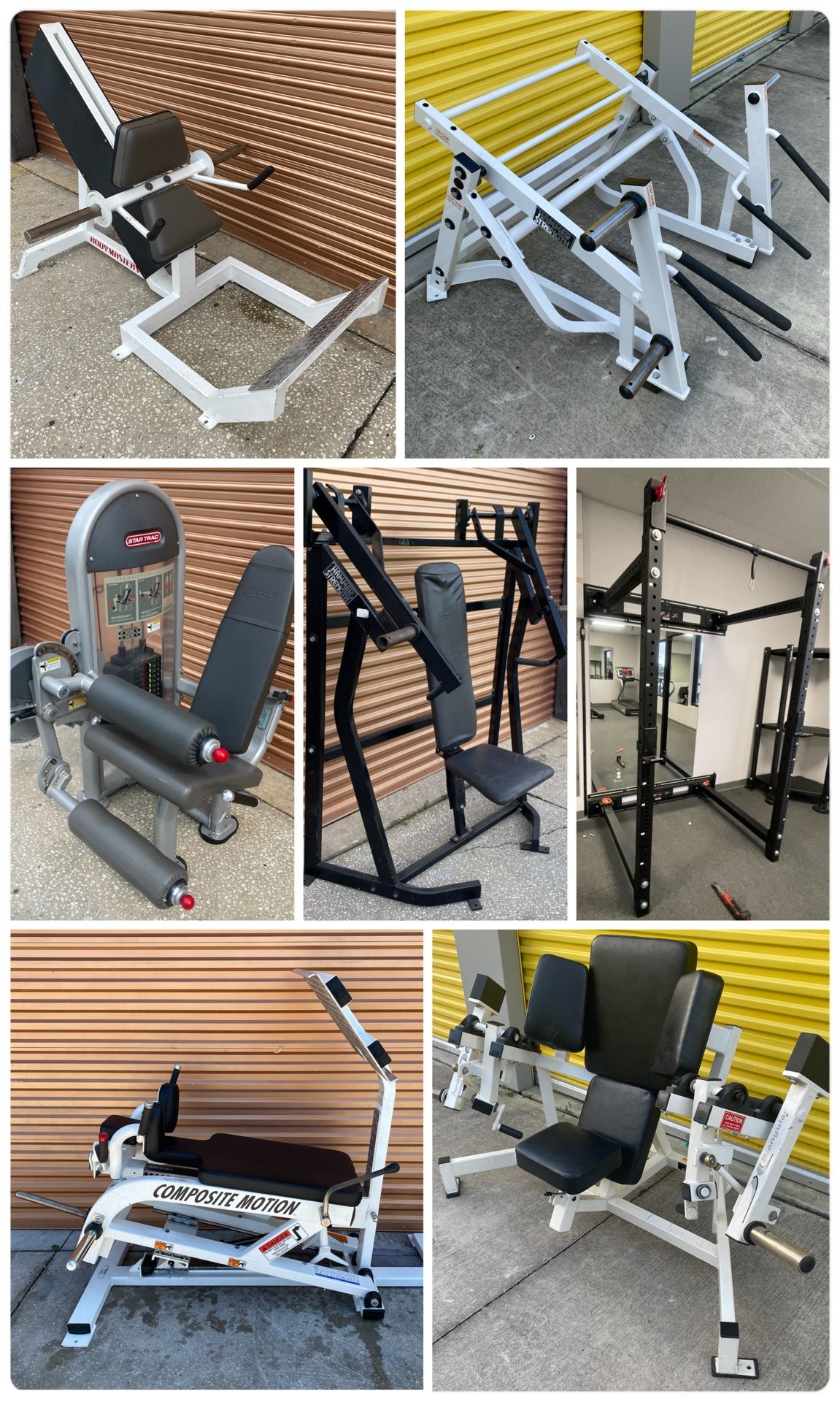 Gym Equipment : Leg Press Smith Machine Olympic Squat Rack Leg Curl Extension Chest Lat