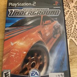 Need For Speed Underground - Sony Playstation 2 CIB COMPLETE Tested Authentic