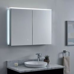 Luxury Lighted Medicine Cabinet Mirror (Signature Hardware Pallas)