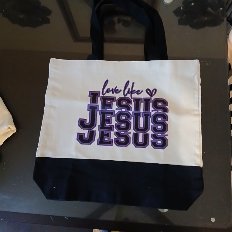 Love Like Jesus Canvas Tote Bag