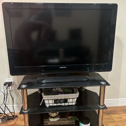 Glass TV stand