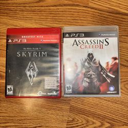 PS3 SKYRIM & ASSASSINS CREED II