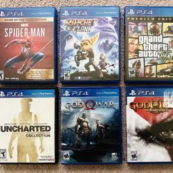6 PlayStation 4 Game Collection 