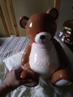 Gund large teddy bear cookie jar
