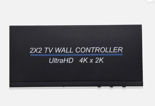2x2 HDMI Video Wall Processor 4K TV Wall Controller 8 Splicing Modes 4 TV Screen