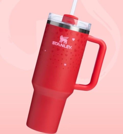 Stanley 40oz Valentines Limited Edition Tumbler Thermos Flowstate Straw Cup