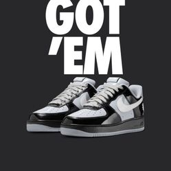 Central Cee × Nike Air Force 1 Low Black Grey Men's Size 9.5 New