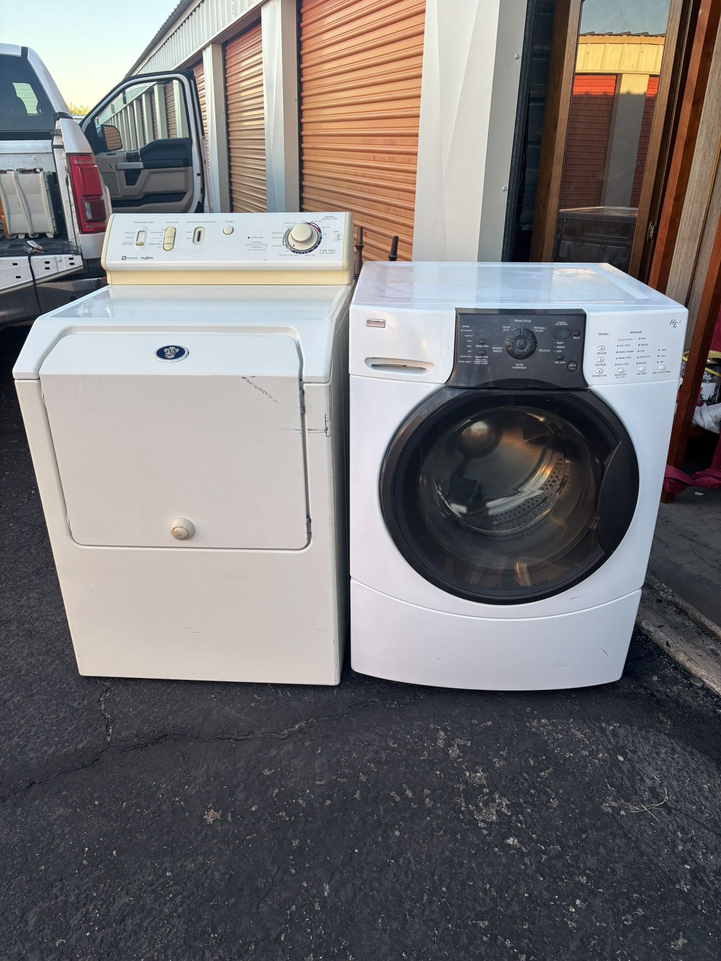 Maytag Neptune & Kenmore Elite HE3 | Washer And Dryer Pair | Works Great