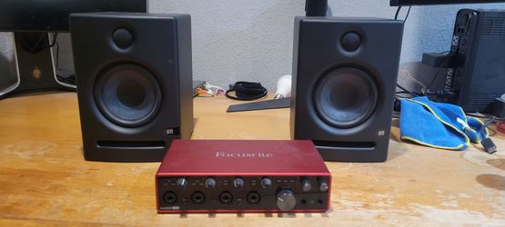 Presonus Eris e5 and Focusrite Scarlet 18i8