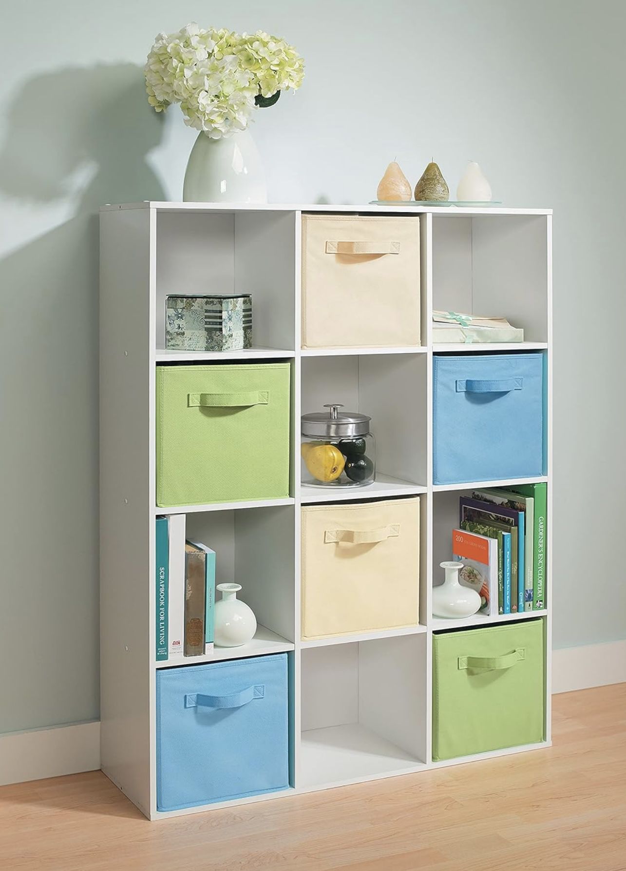 Brand New - 12 Cube Organizer- Bookcase Shelves 