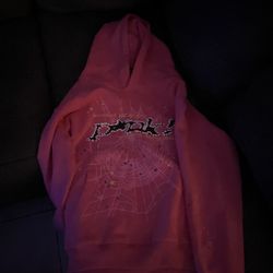 Pink spider hoodie - Small In Men's.