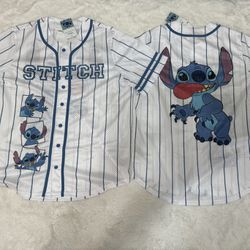 Stitch Mens Baseball Jersey (Size Large And Medium)