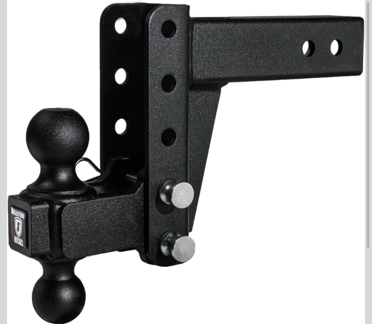 BulletProof Hitches - 2.5" Adjustable Medium Duty Trailer Hitch (14,000 lb. Rating) - 4" Drop/Rise 