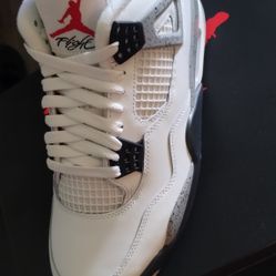 Jordan 4 White Cement 