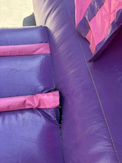 Purple and Pink Inflatable Bounce House