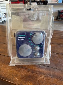 Nippon Sports Radio, an older AM/FM portable radio with a water-resistant speaker