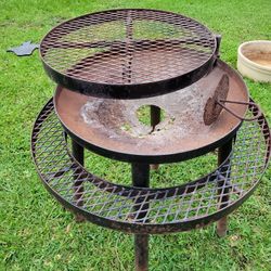 Argentina Swivel Top Open Fire Bbq Grill Pit