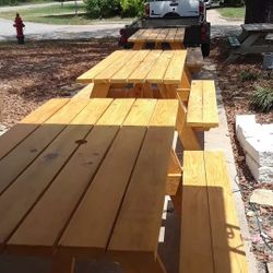 NEW CUSTOM MADE 6' PICNIC TABLE