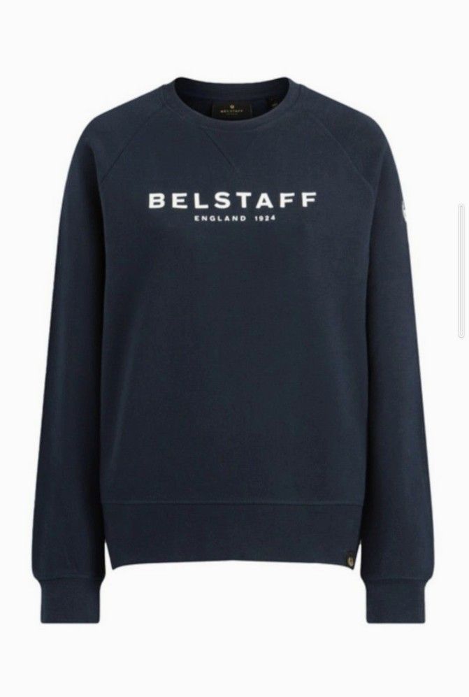 Belstaff England 1924 Logo Sweatshirt Size XL Navy Blue