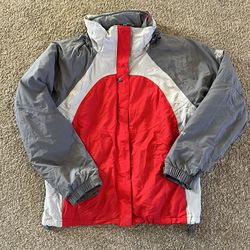 North Face Medium Ski Jacket Red/Gray