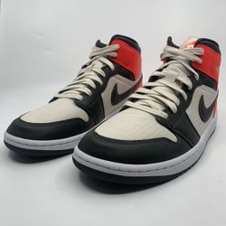 Jordan 1 Mid SE Newsprint (w) Size 12 Wmns /10.5 Men’s 