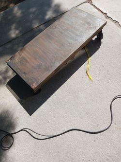 Metal cart with wheels