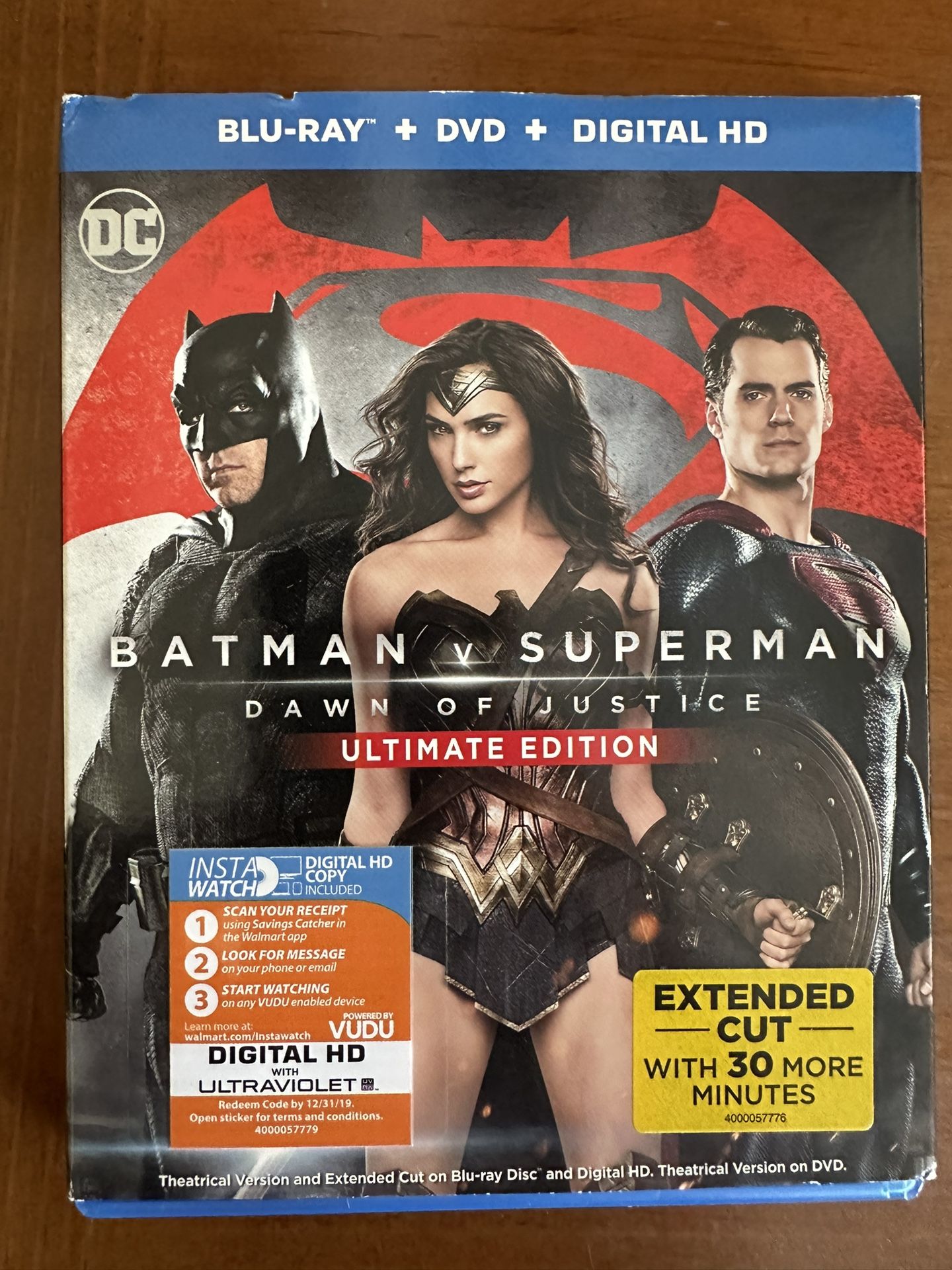 Batman V Superman Ultimate Edition Blu Ray