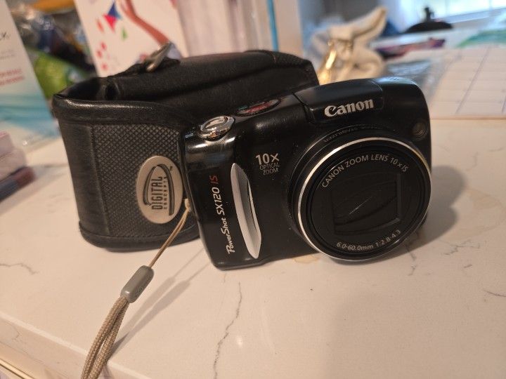 Canon PowerShot SX120 IS 10 MP 10× Zoom Tested Working ✔️✔️