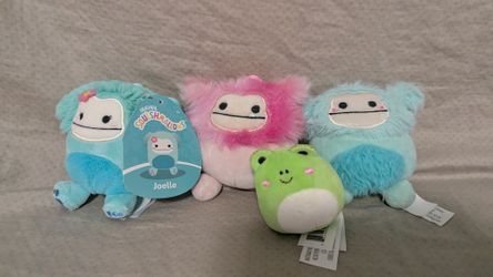 Kellytoy Squishmallows Mini Plush Dolls Joelle Frog Blue Pink Green 2023 Lot