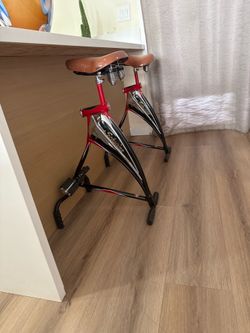 Pair of licensed Schwinn bar stools