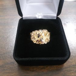 Mens Nugget Ring