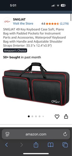 AKOZLIN 49 Keys Electric Piano Case