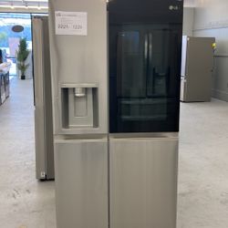 27 cu. ft. Side by Side Refrigerator with InstaView and Dual Ice Maker with Craft Ice in PrintProof Stainless Steel