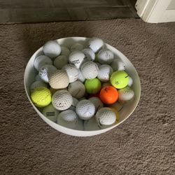 About 80 golf balls