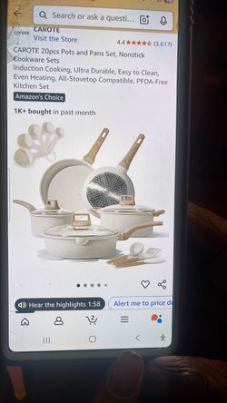 Cookware set carote 20 pieces