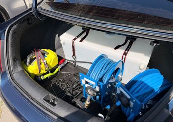 Small compact mobile detail setup