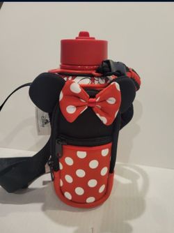 Minnie Mouse Stainless Steel Water Bottle and Carrier