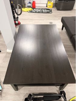 IKEA Hemnes black brown coffee and end table