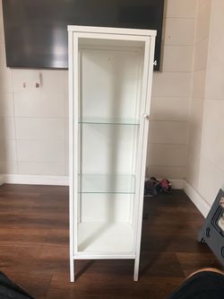IKEA glass display case